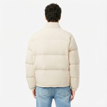  Lacoste Erkek Relaxed Fit Kapüşonlu Krem Mont