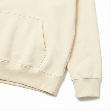  Lacoste Kadın Relaxed Fit Kapüşonlu Baskılı Krem Sweatshirt