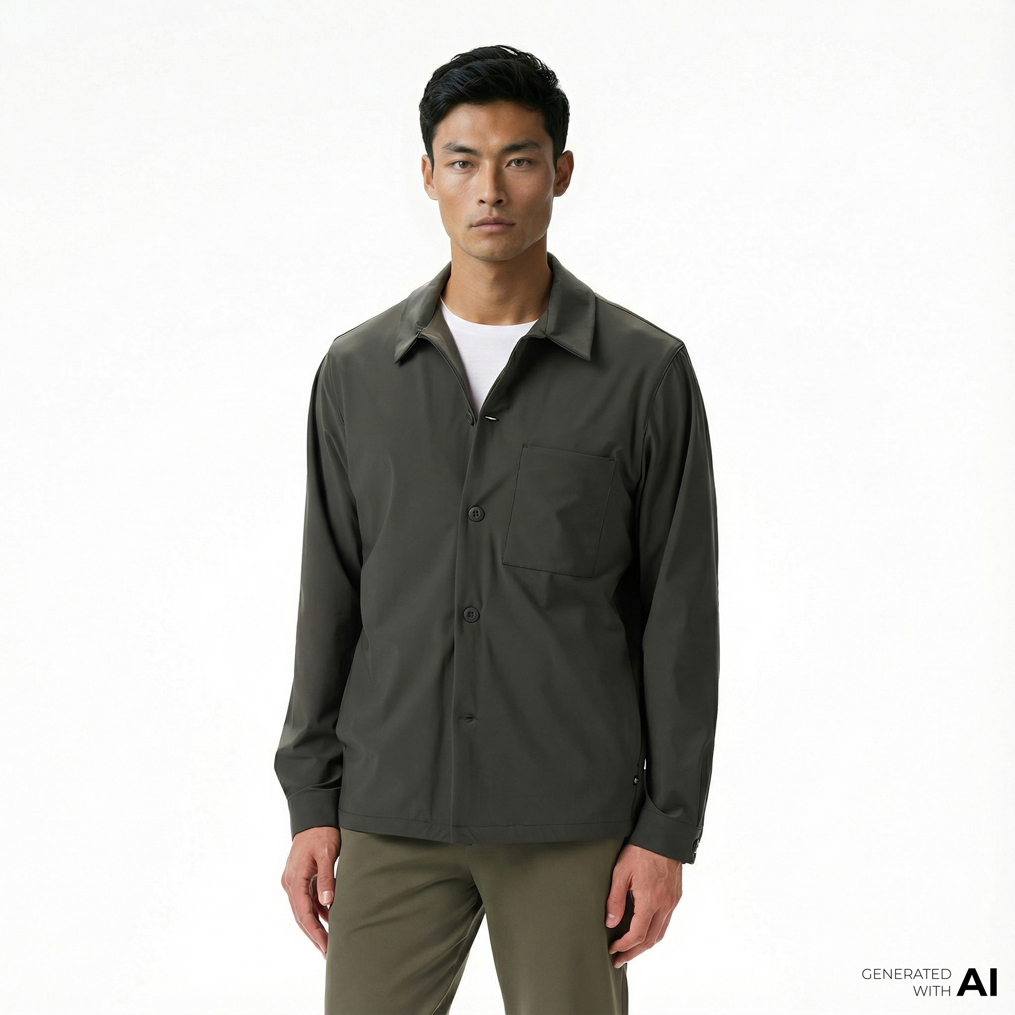  Nautica Erkek Yeşil Regular Fit Gömlek