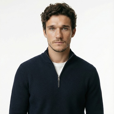  Nautica Erkek Lacivert Classic Fit Kazak