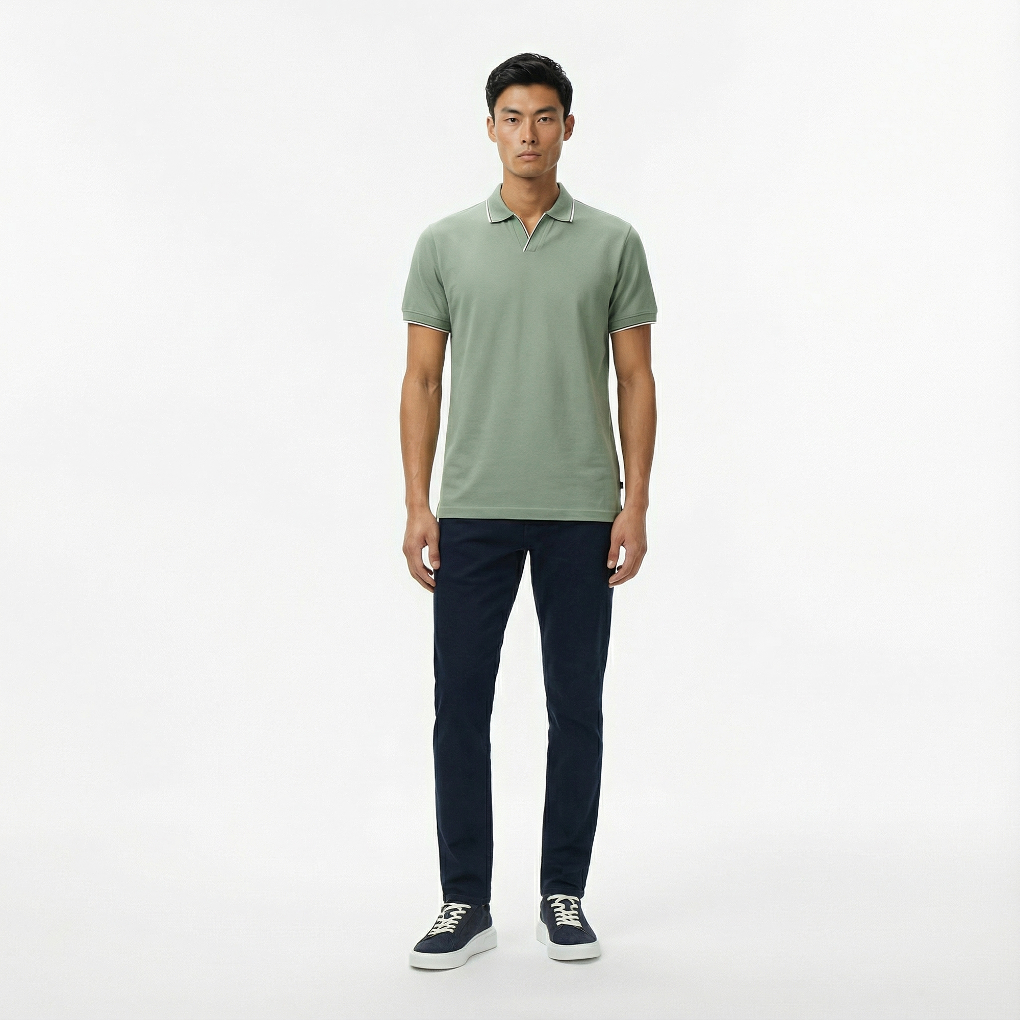  Nautica Erkek Yeşil Classic Fit Polo Yaka T-Shirt