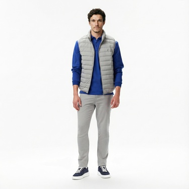  Nautica Erkek Gri Su İtici Özellikli Yelek