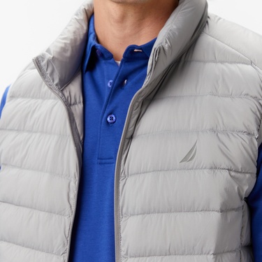  Nautica Erkek Gri Su İtici Özellikli Yelek