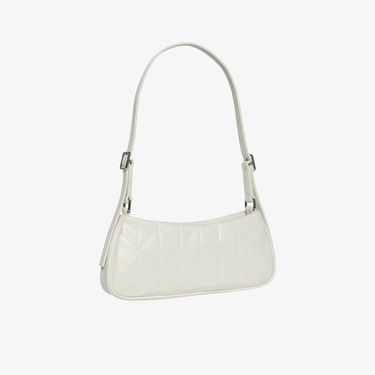  Calvin Klein Quilted Small Kadın Beyaz Omuz Çantası
