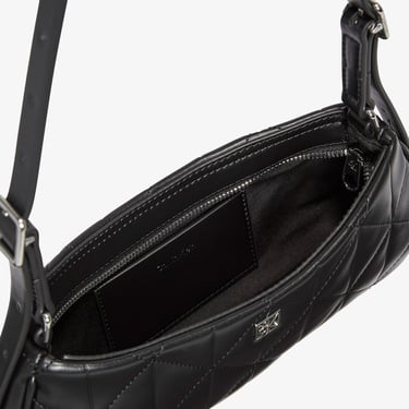  Calvin Klein Quilted Small Kadın Siyah Omuz Çantası