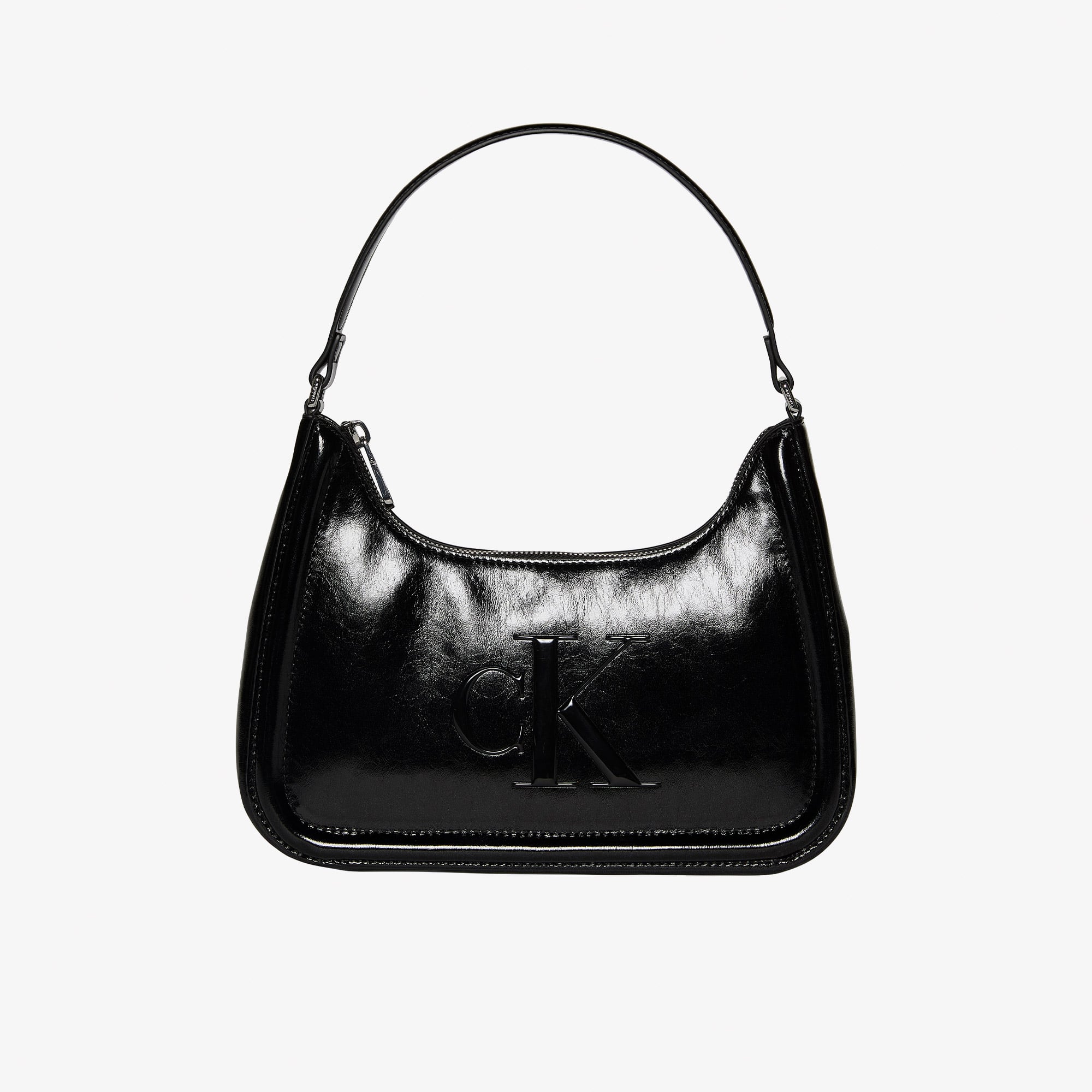  Calvin Klein Bold Metallic Kadın Siyah Omuz Çantası