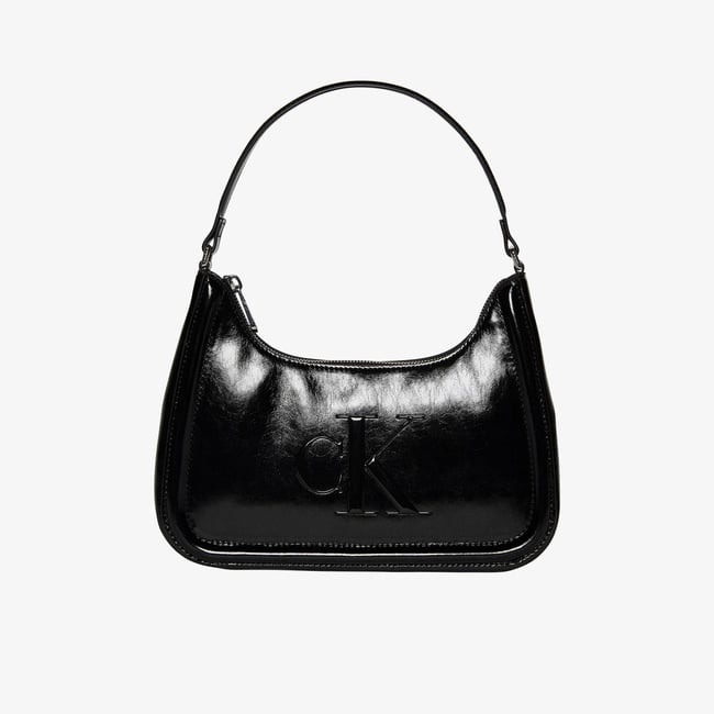  Calvin Klein Bold Metallic Kadın Siyah Omuz Çantası