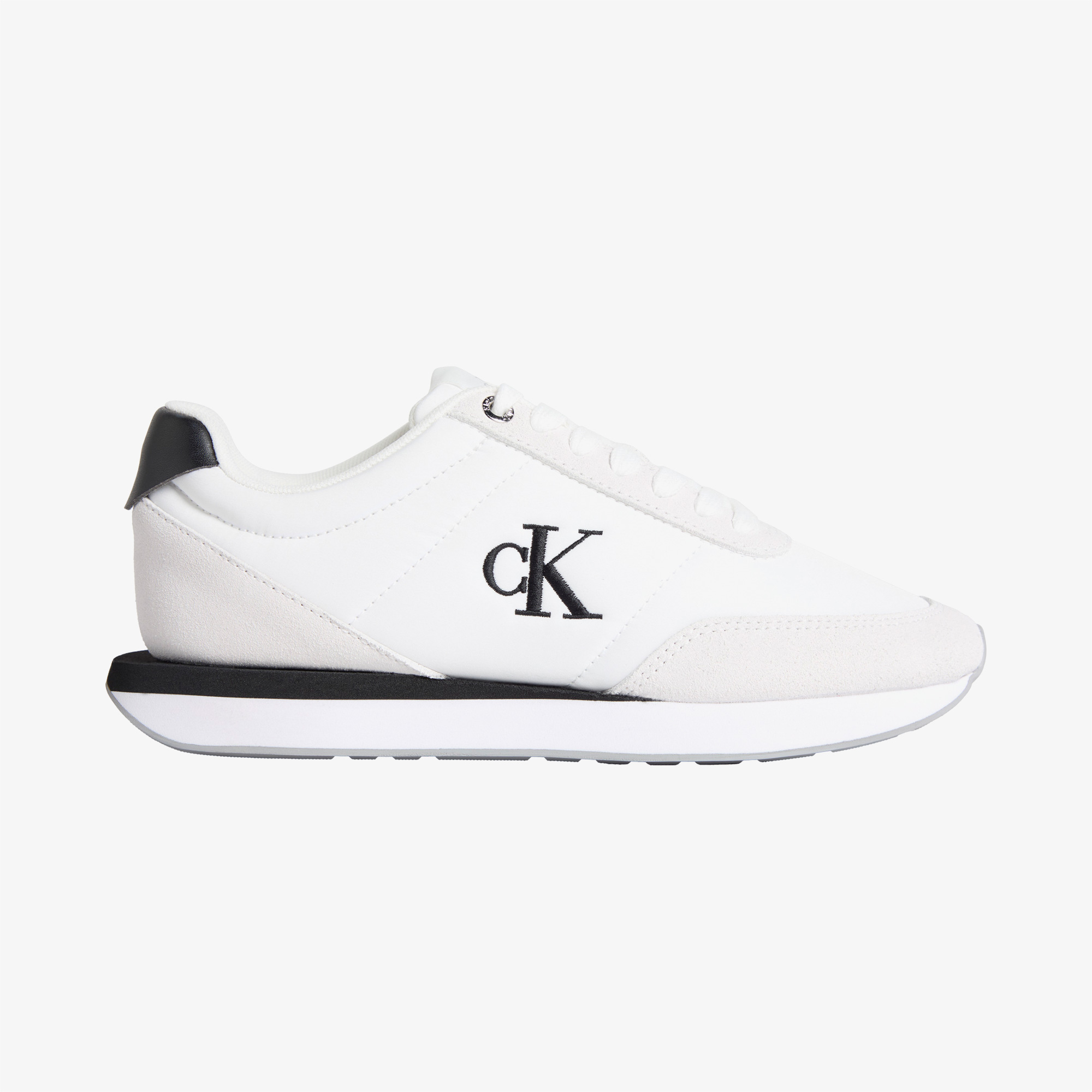  Calvin Klein Retro Runner Lace Up Kadın Beyaz Sneaker