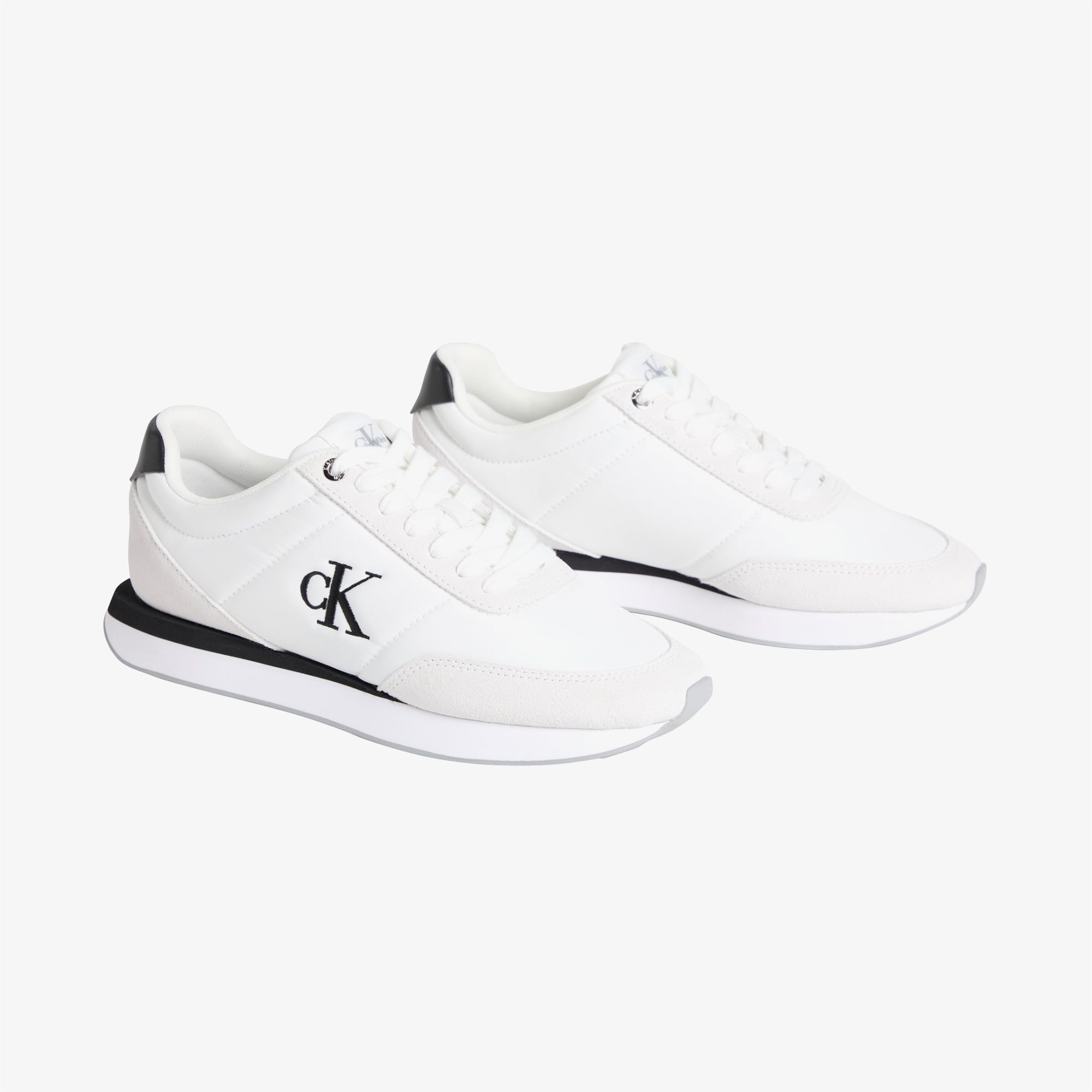 Calvin Klein Retro Runner Lace Up Kadın Beyaz Sneaker