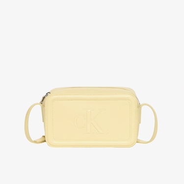  Calvin Klein Bold Camera Kadın Sarı Çapraz Çanta