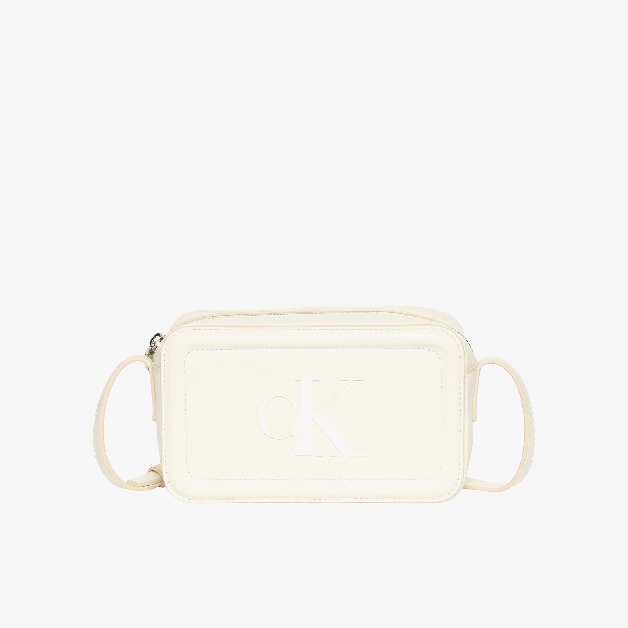 Calvin Klein Bold Camera Kadın Beyaz Çapraz Çanta