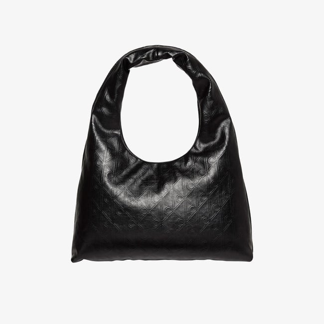  Calvin Klein Emblem Puffer Kadın Siyah Omuz Çantası