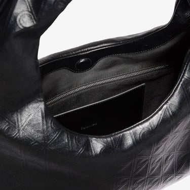  Calvin Klein Emblem Puffer Kadın Siyah Omuz Çantası