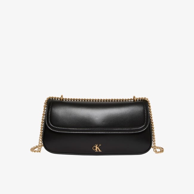  Calvin Klein Convertible Chain Small Kadın Siyah Çapraz Çanta