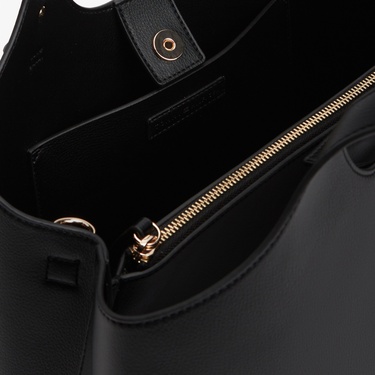  Tommy Hilfiger Logo Kadın Siyah El Çantası