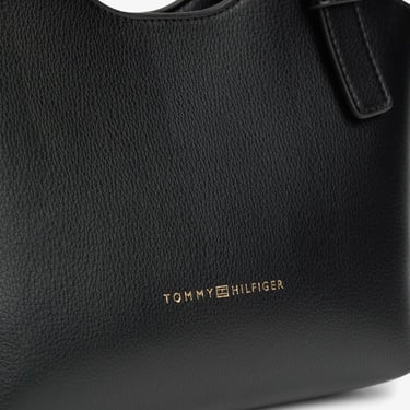  Tommy Hilfiger Logo Kadın Siyah El Çantası