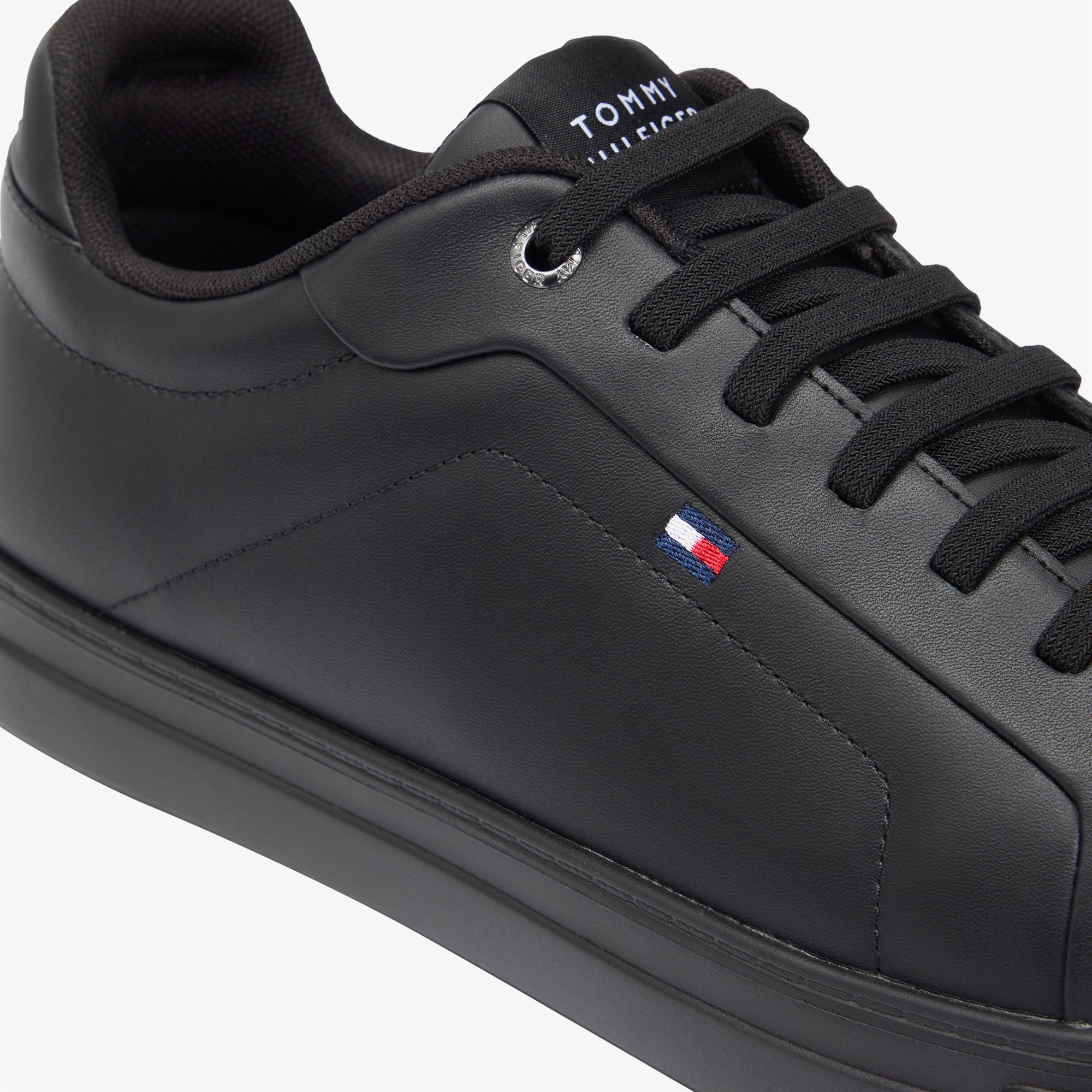 Tommy Hilfiger Icon Court Erkek Siyah Sneaker