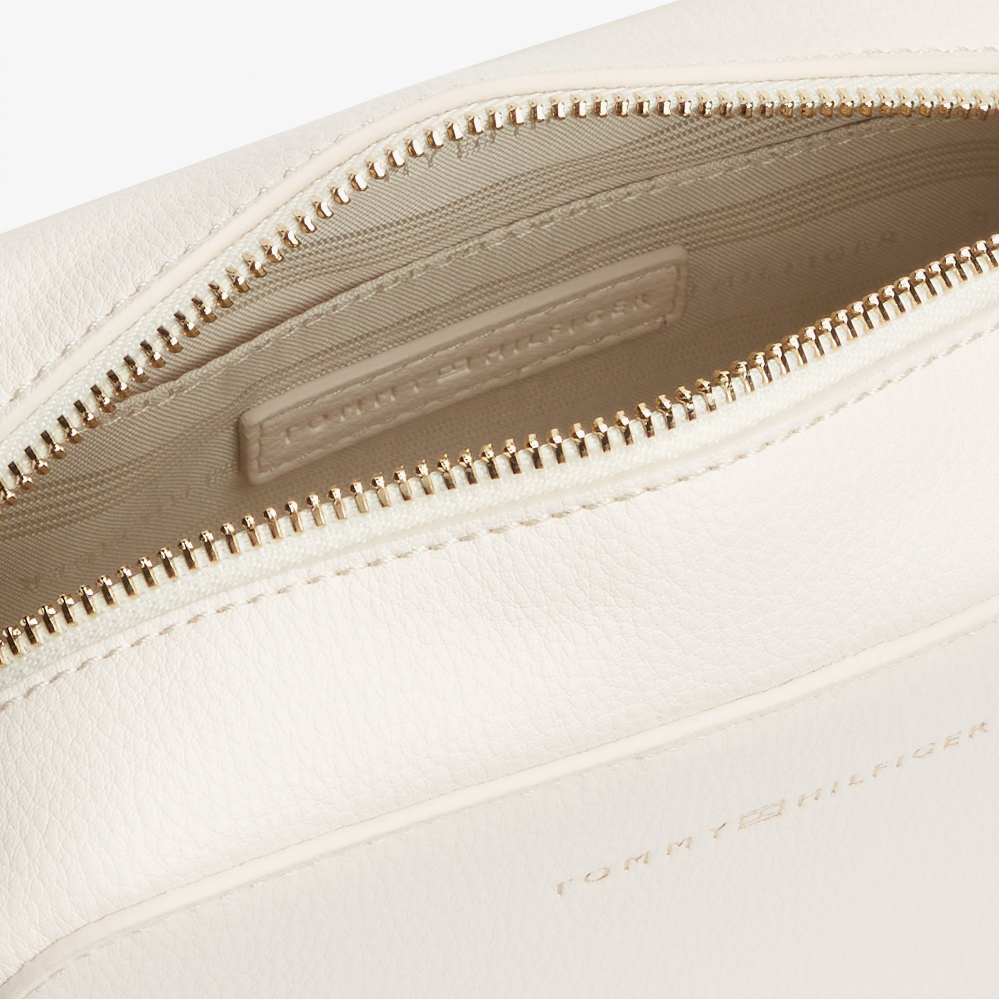 Tommy Hilfiger Logo Kadın Bej Çapraz Çanta