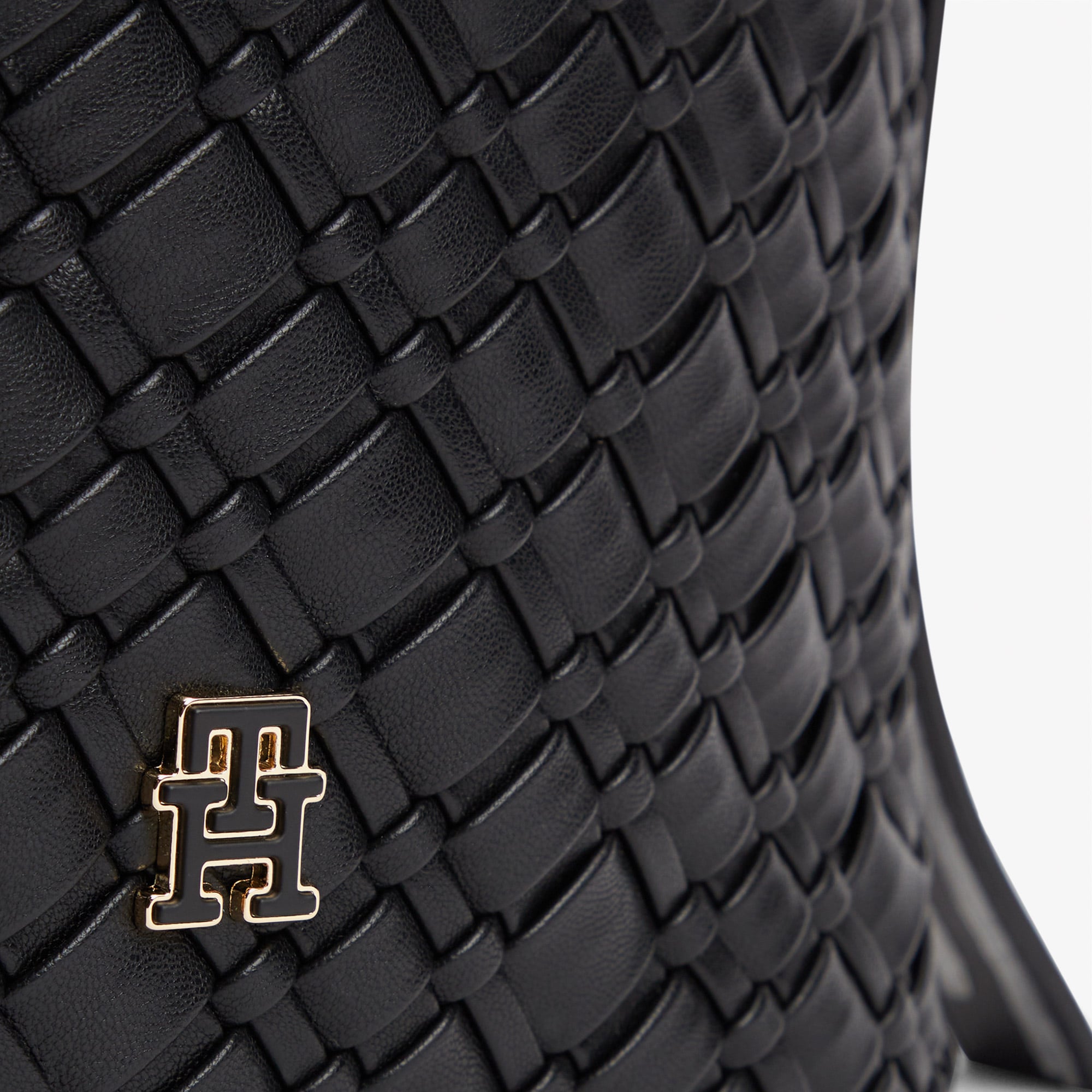 Tommy Hilfiger Braided Kadın Siyah Omuz Çantası