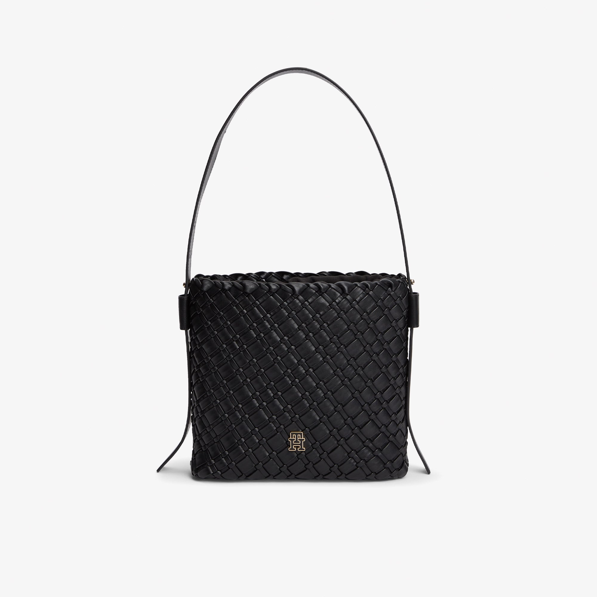 Tommy Hilfiger Braided Kadın Siyah Omuz Çantası