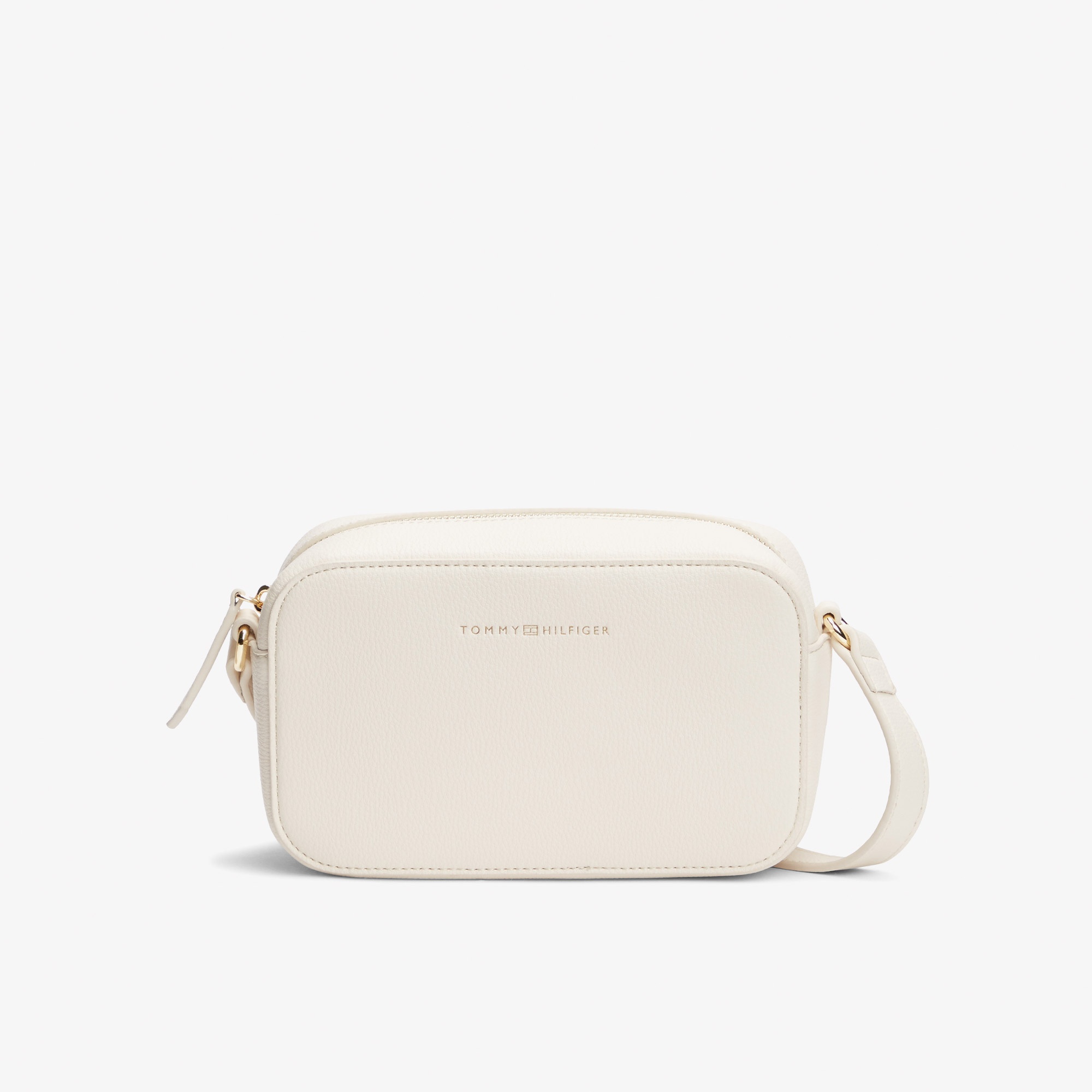 Tommy Hilfiger Logo Kadın Bej Çapraz Çanta