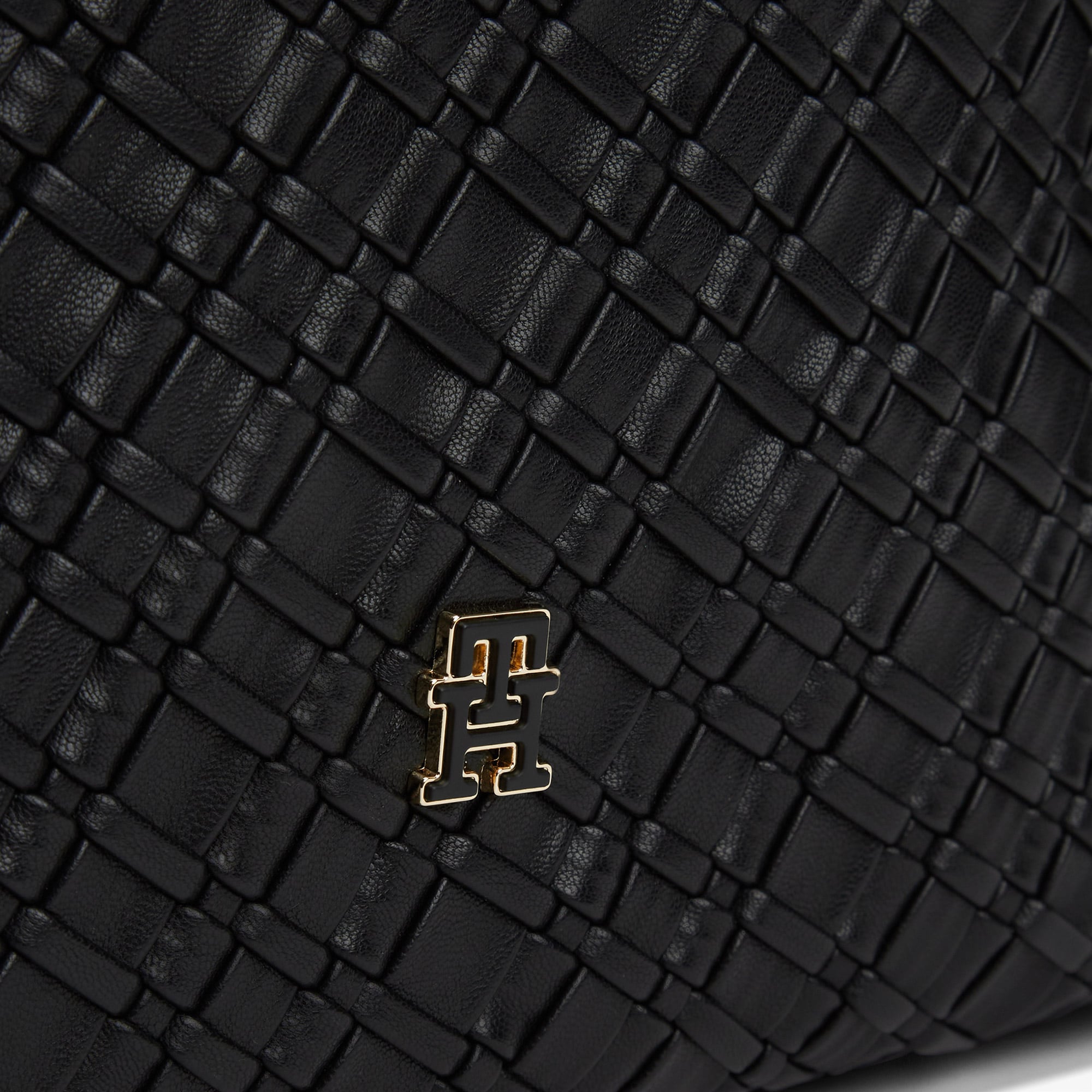 Tommy Hilfiger Braided Kadın Siyah El Çantası