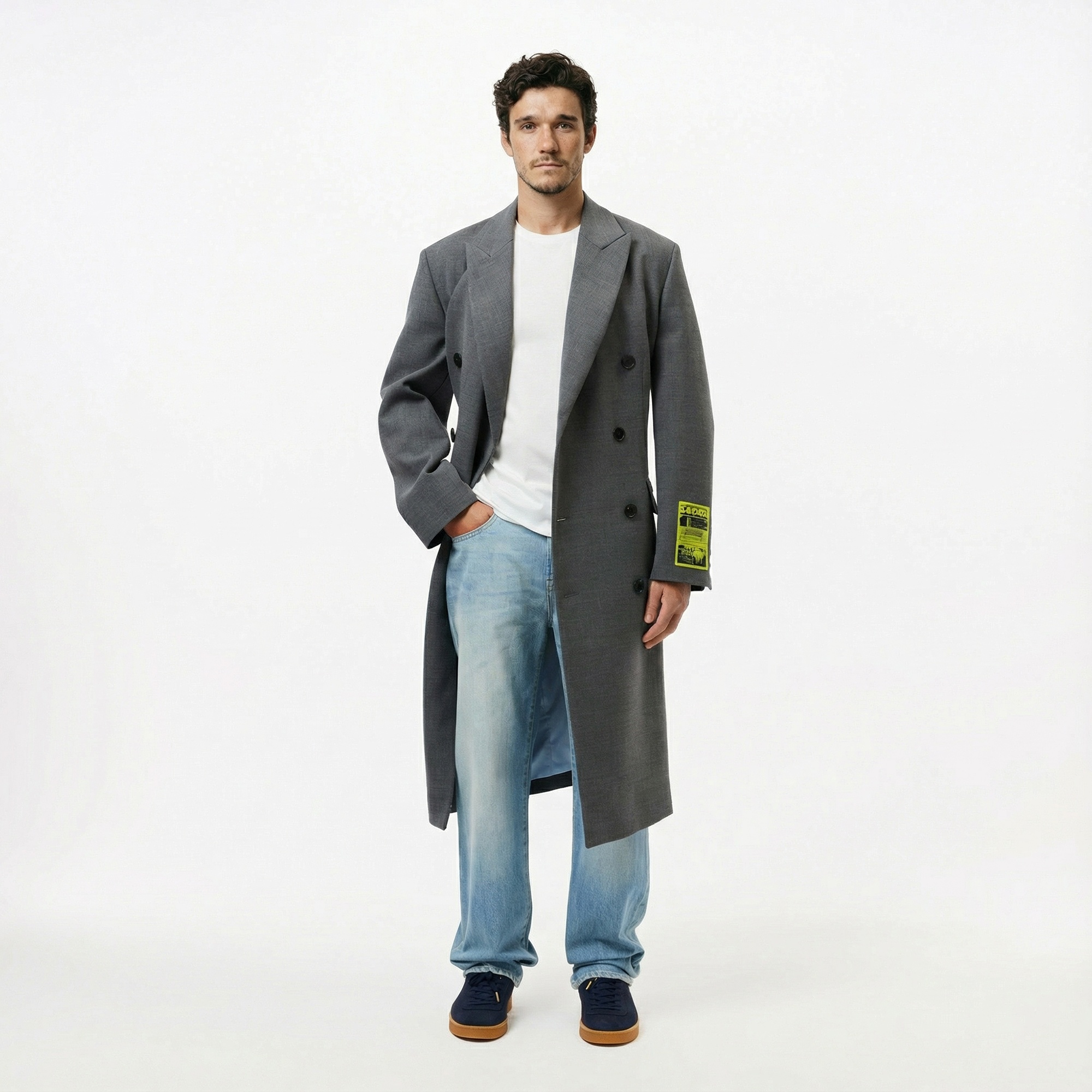 Lacoste Erkek Regular Fit Bisiklet Yaka Beyaz T-Shirt