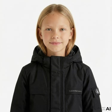  Calvin Klein Back To School Çocuk Siyah Mont