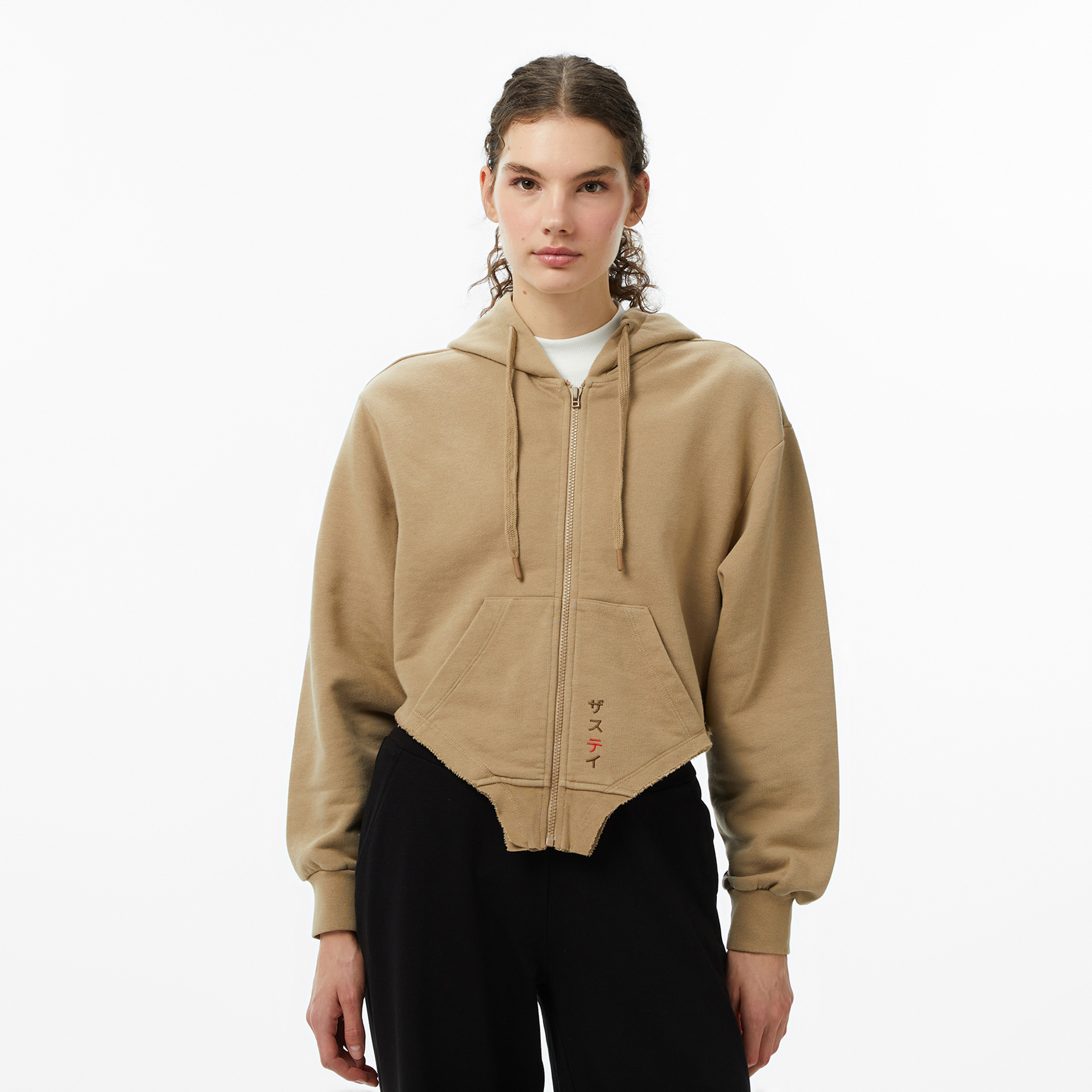  The Stay Line Hattori Asimetrik Kesim Kadın Bej Sweatshirt