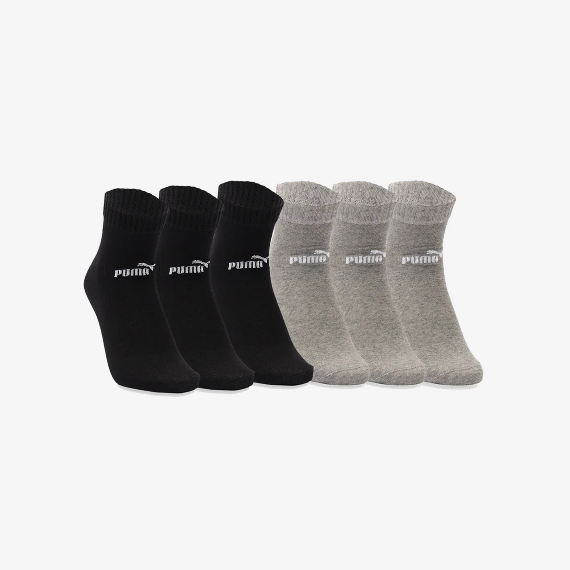 Puma Elements Quarter Unisex Gri 6'lı Çorap