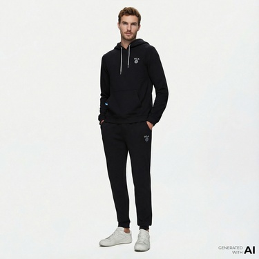  Ucla Luskin Erkek Siyah Eşofman Altı