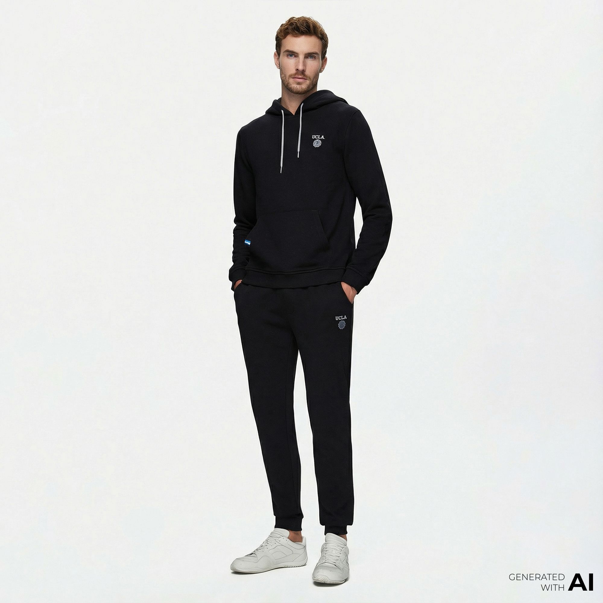  Ucla Luskin Erkek Siyah Eşofman Altı