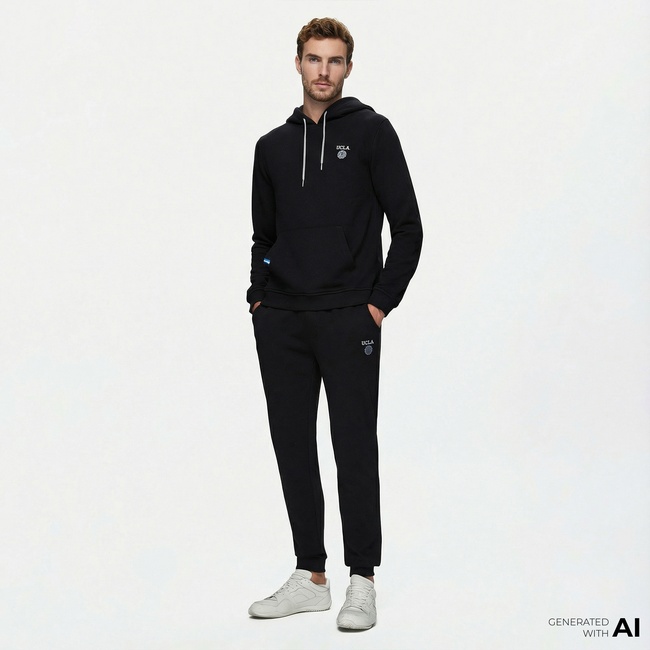  Ucla Luskin Erkek Siyah Eşofman Altı