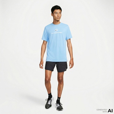  Nike Dri-Fit Stride 2In1 7 İnç Erkek Siyah Şort