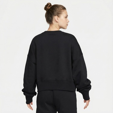  Nike Sportswear Phoenix Fleece Oversize Crew Kadın Siyah Sweatshirt