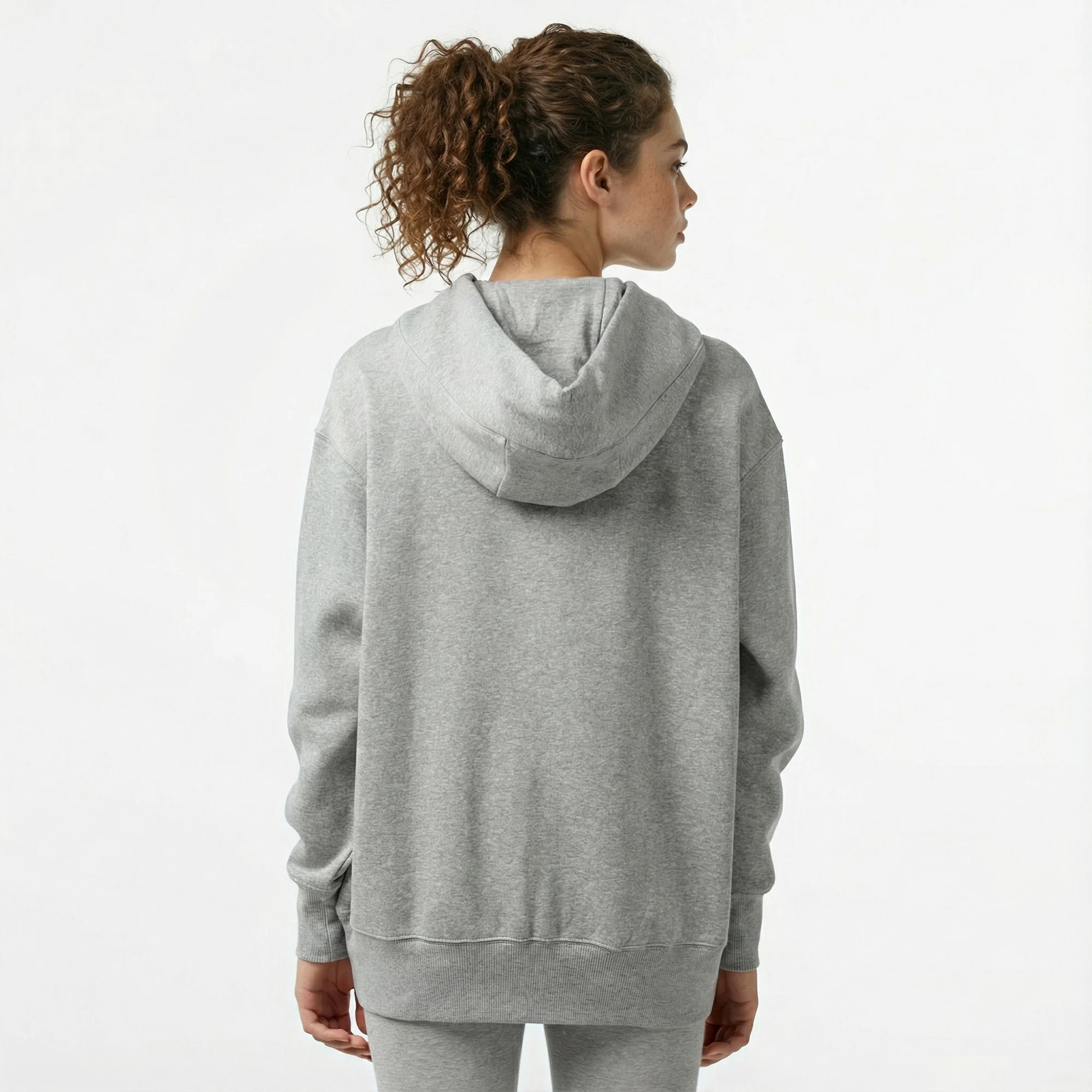 Nike Sportswear Phoenix Fleece Oversize Kadın Gri Hoodie