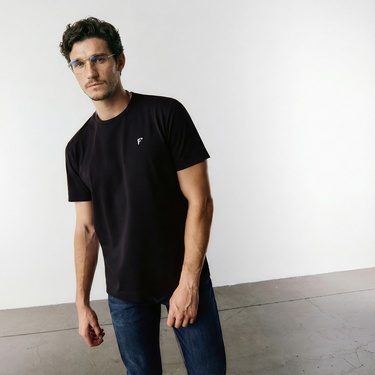  FashFed Unisex Siyah T-Shirt