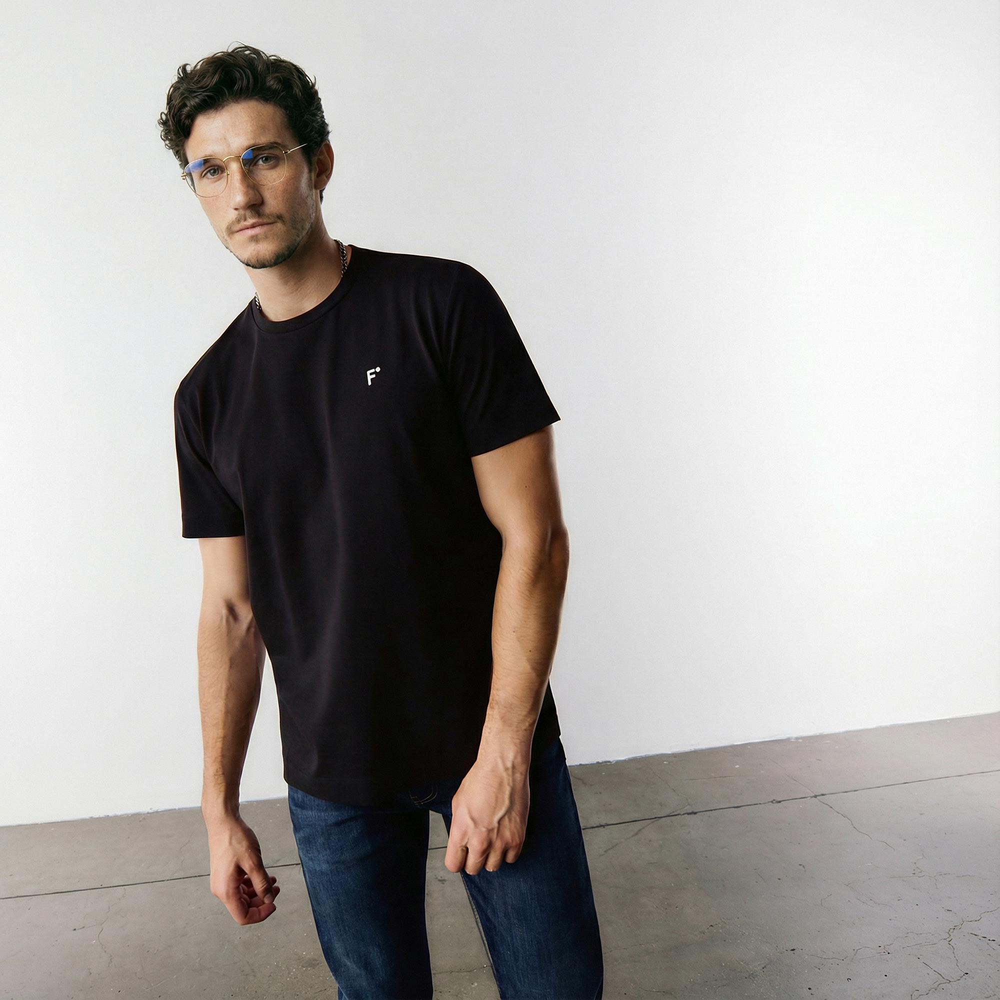  FashFed Unisex Siyah T-Shirt