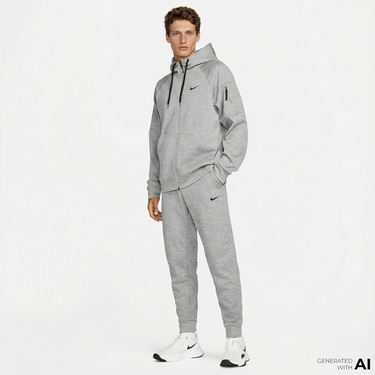  Nike Therma-Fit Taper Erkek Gri Eşofman Altı