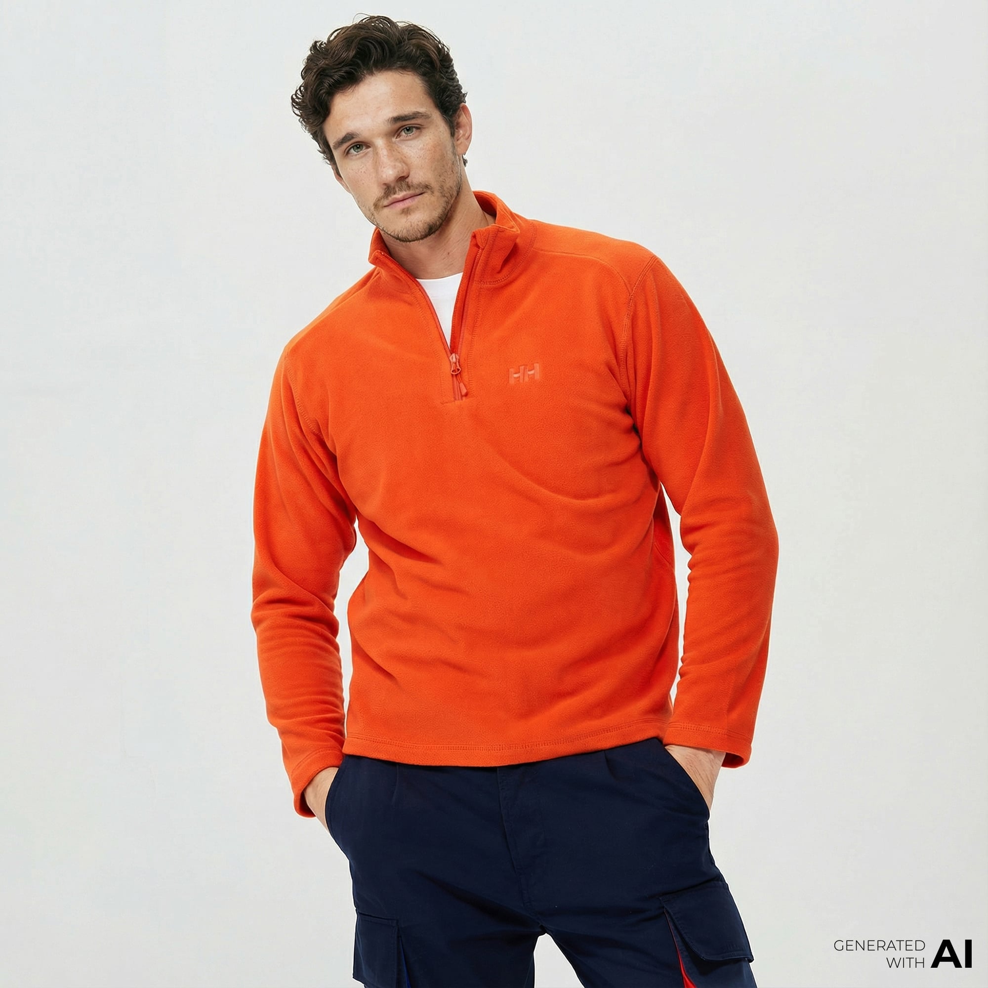  Helly Hansen Mount Polar Erkek Turuncu Sweatshirt