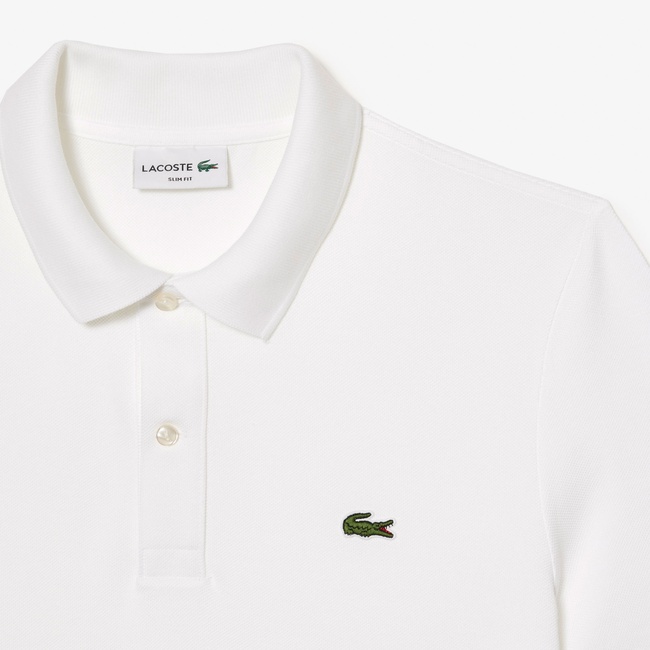  Lacoste L.12.12 Erkek Slim Fit Beyaz Polo