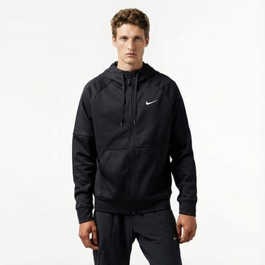  Nike Therma-Fit Full-Zip Erkek Siyah Hoodie