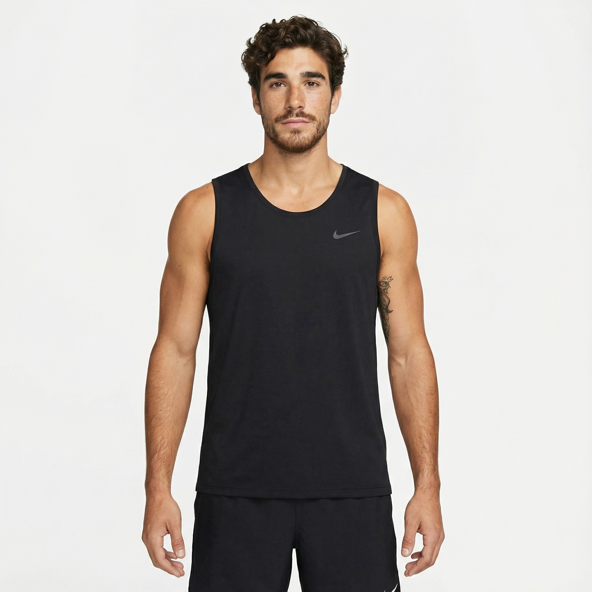 Nike Dri-Fit Primary Tank Erkek Siyah Kolsuz T-Shirt