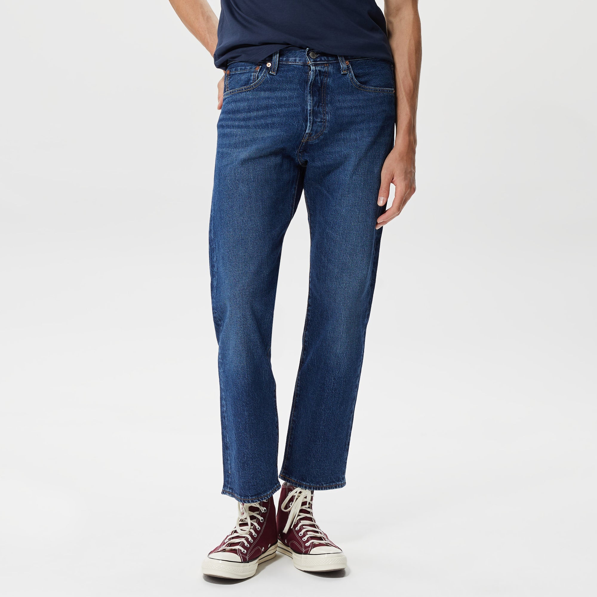 Levi's 501 Original Erkek Lacivert Jean