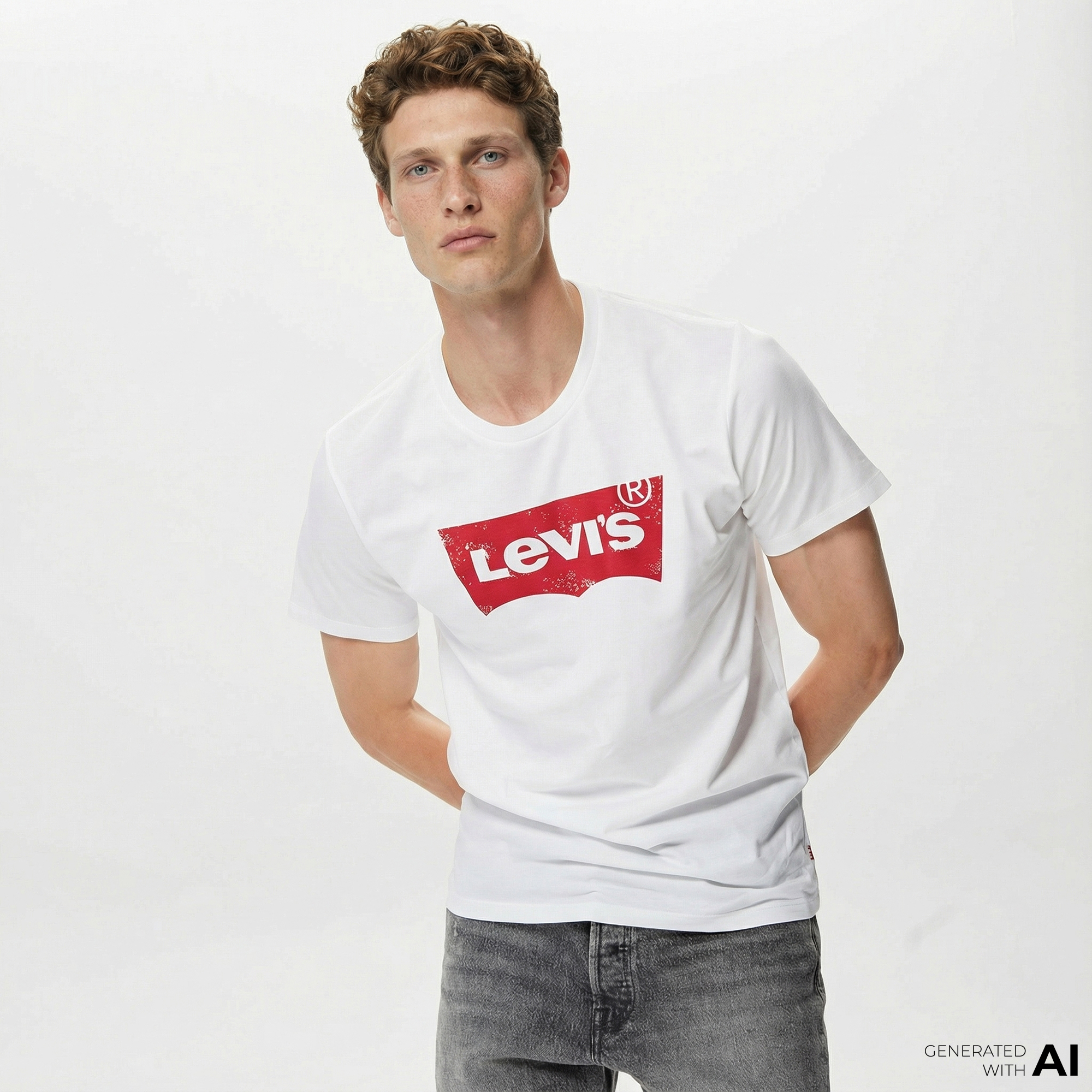  Levi's Graphic Setin Neck Graphic Erkek Beyaz Rengi T-Shirt