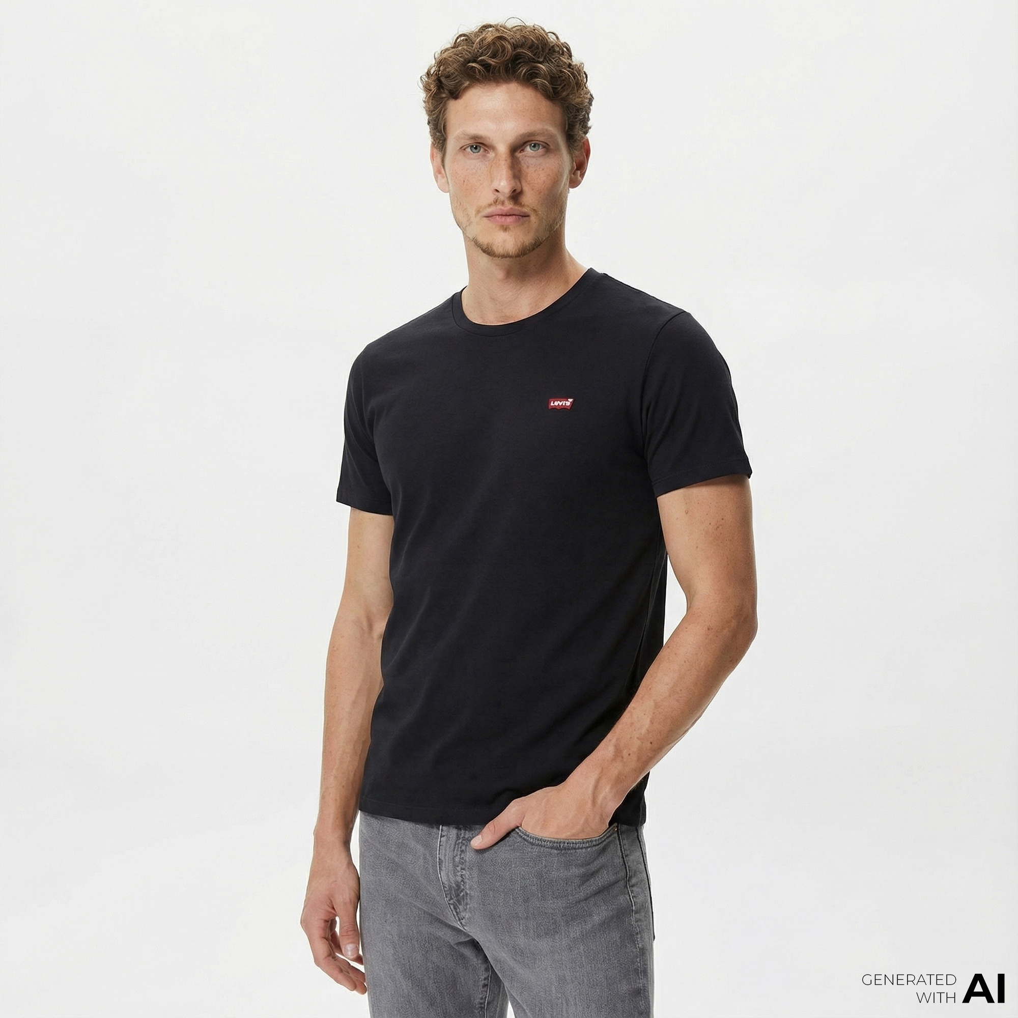 Levi's Origina Erkek Siyah T-Shirt