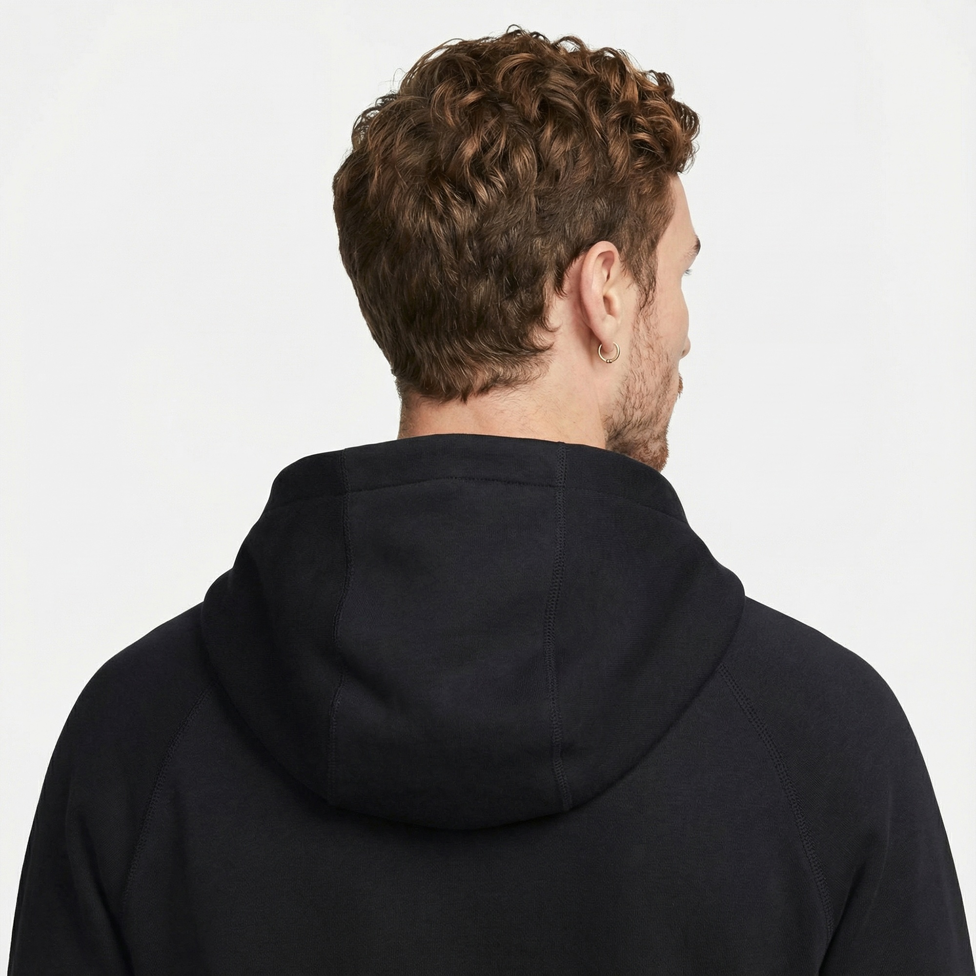 Nike Tech Fleece Pullover Erkek Siyah Hoodie