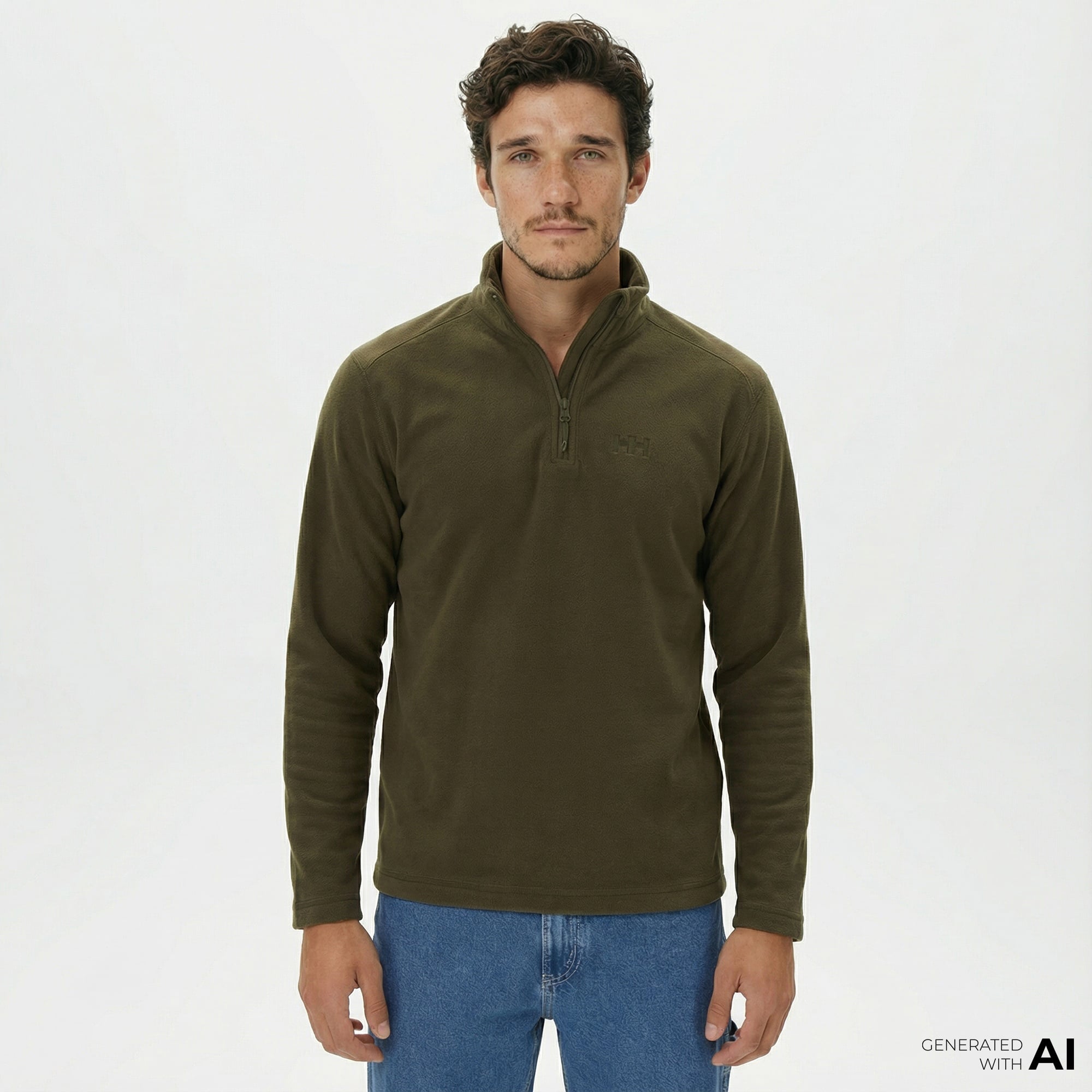 Helly Hansen Mount Polar Fleece Erkek Yeşil Sweatshirt