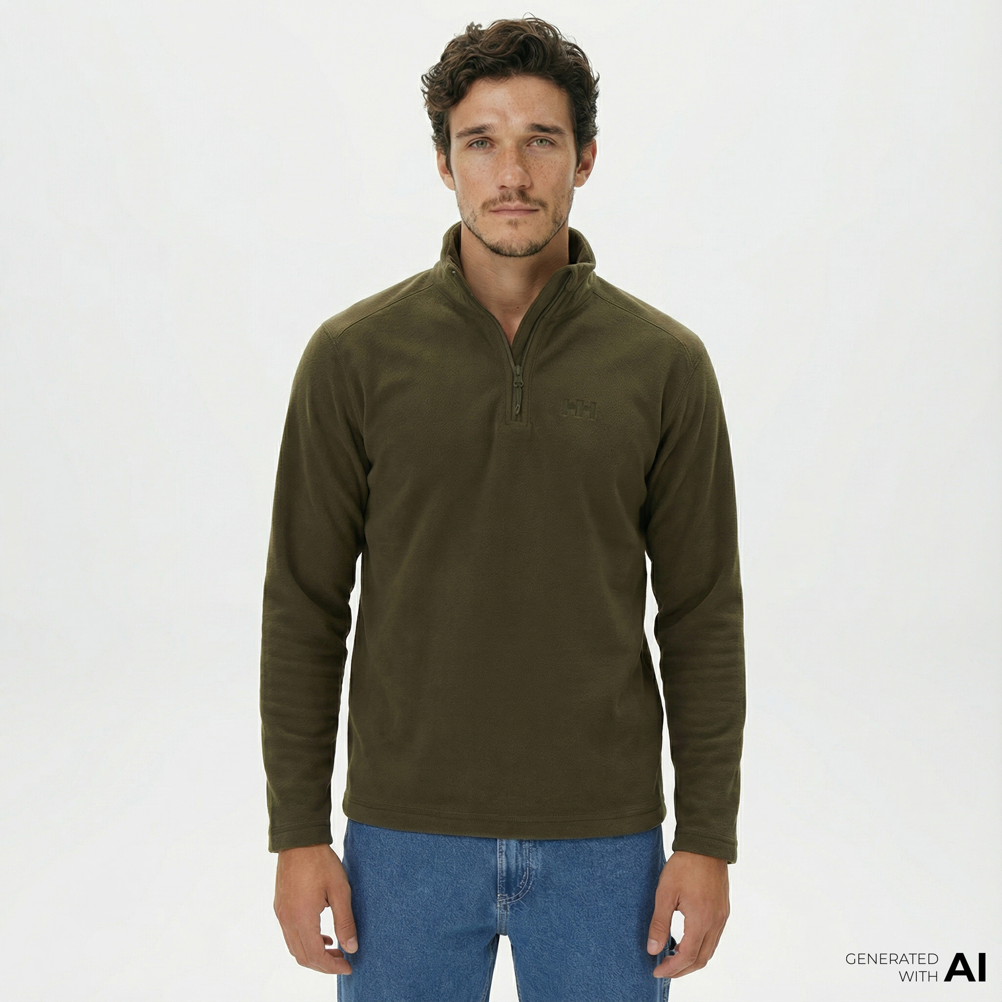  Helly Hansen Mount Polar Fleece Erkek Yeşil Sweatshirt
