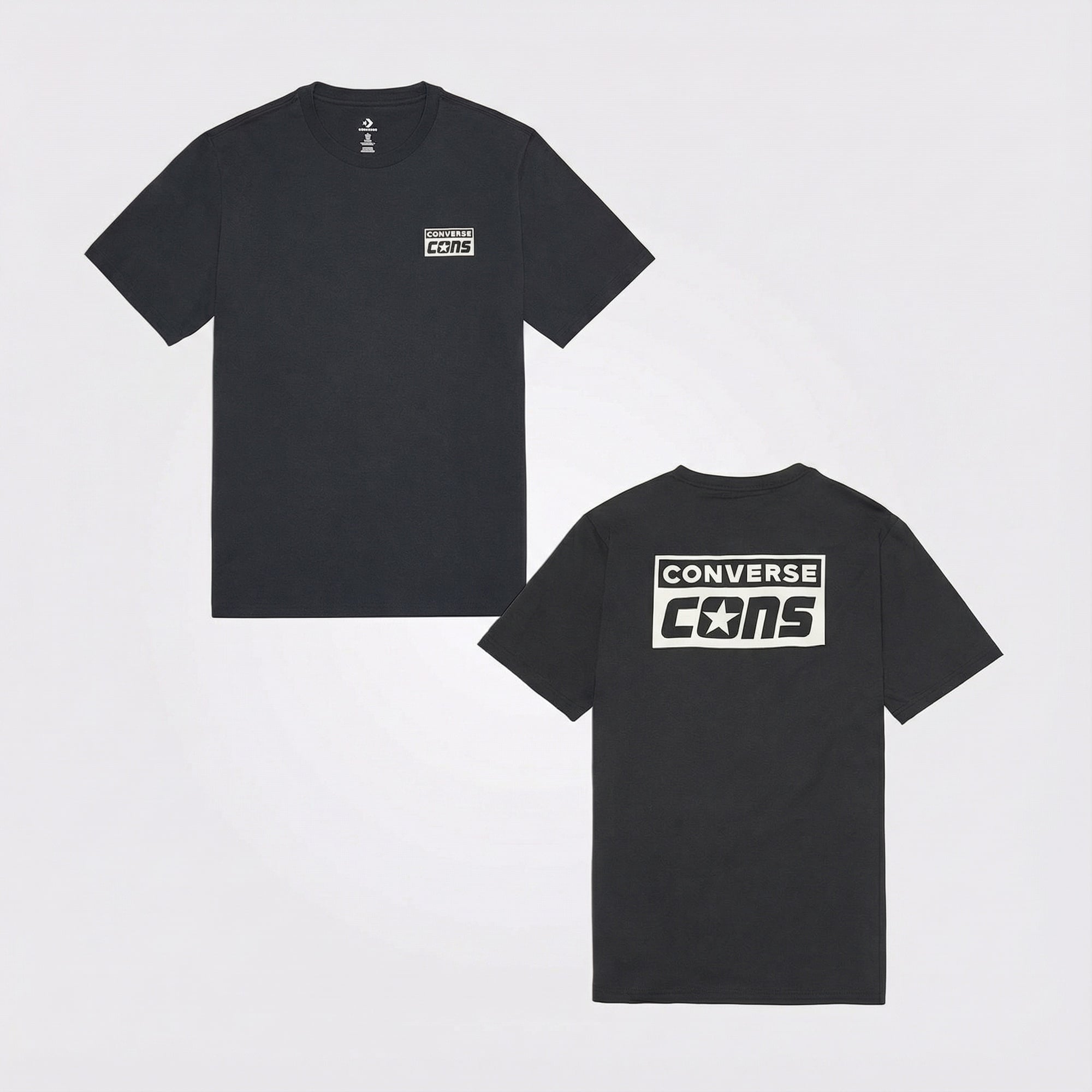 Converse Grafik Baskılı Erkek Siyah T-Shirt